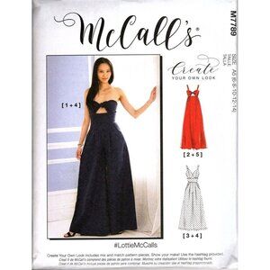 McCall's M7789 Misses 6 to 14 Cut Out Dresses and Jumpsuit Uncut Sewing Pattern